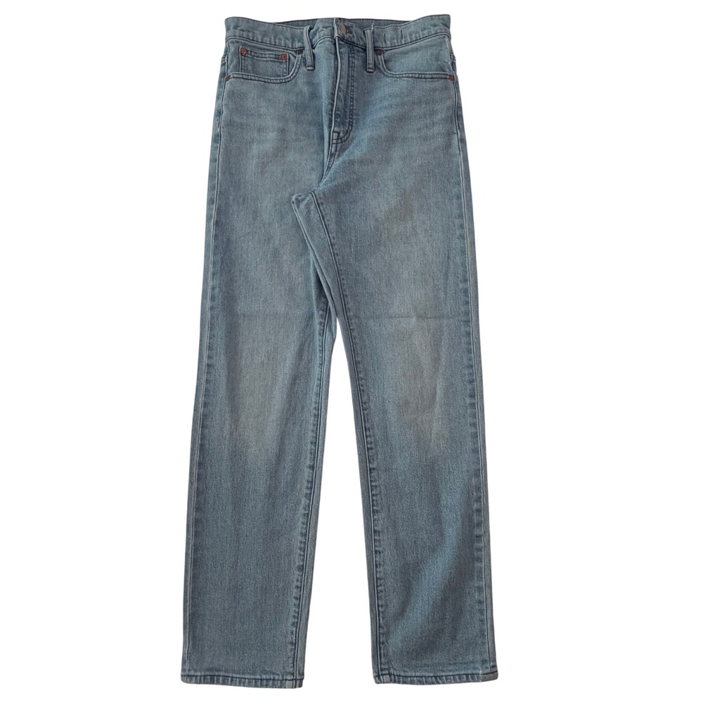 Madewell Classic Straight Jeans Light Wash High Rise Denim Size 29 Womens